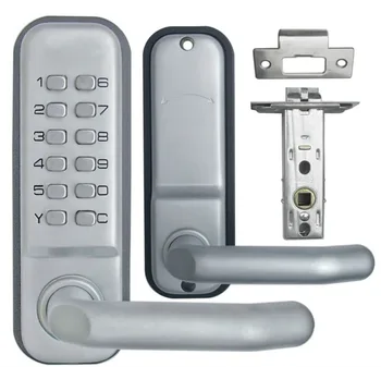 El bloqueo de selección Ospon Impermeable de la palanca de combinación mecánica de patio de la cerradura de la puerta ,la mancha de níquel OS209A Imagen