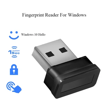 Mini USB Lector de huellas Dactilares Dispositivo de Módulo Para la Familia de Windows 10 Hola Biometría Clave de Seguridad Imagen