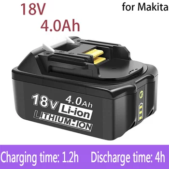 NewMakita 18V 4000mAh batería recargable de energía toolMakita de la batería con LED batería de litio-ion de reemplazo para LXT BL1860B BL1860 BL1850 Imagen