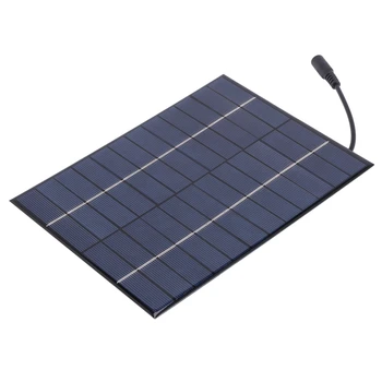 Retail 12V 5.2 W Mini Panel Solar Policristalino de las Células Solares de Silicio Epoxi Solar DIY Módulo de Sistema de Cargador de Batería + DC de salida Imagen